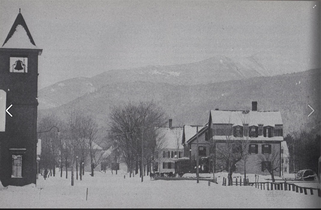 Upper Bartlett Village in the 1890's; Mt Carragain in background