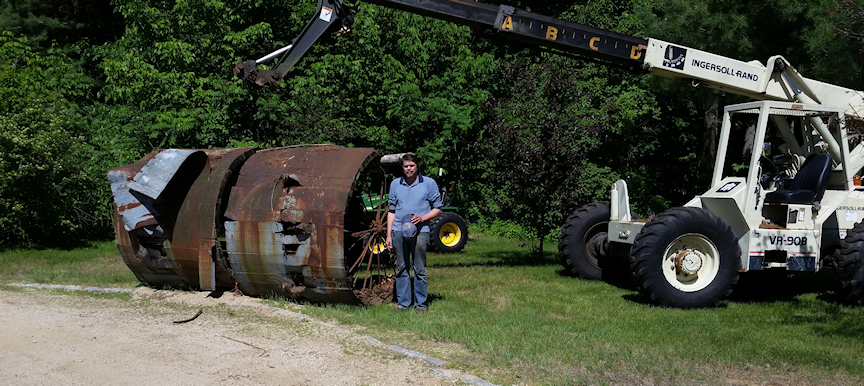 Francis Savard and snow roller