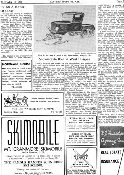 snowmobile born in West Ossipee