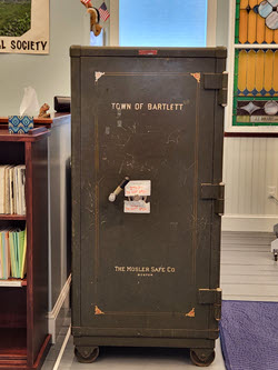 Town of Bartlett safe at the museum